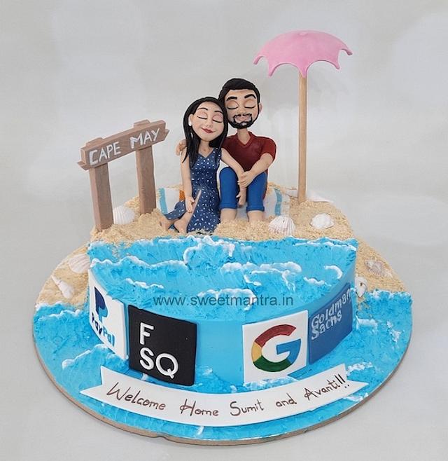 Couple Love Cake Decorated Cake By Sweet Mantra Cakesdecor