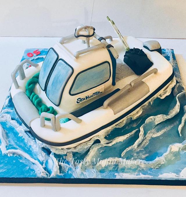 Boat cake - Decorated Cake by Andrea - CakesDecor