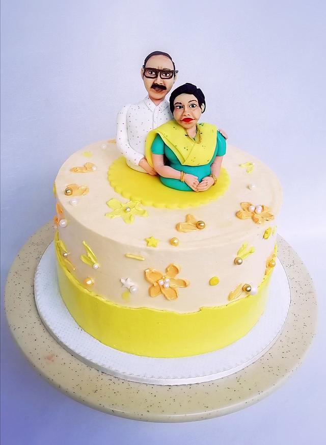 Couple Cake - Cake by Minna Abraham - CakesDecor