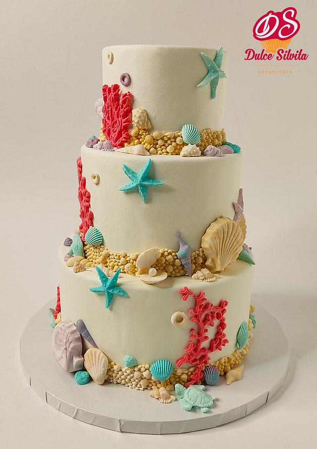 Tarta Marina - Decorated Cake by Dulce Silvita - CakesDecor