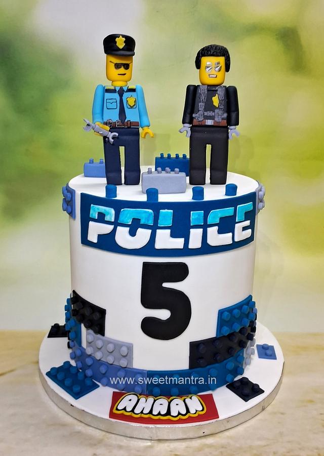 Lego Police cake - Decorated Cake by Sweet Mantra - CakesDecor