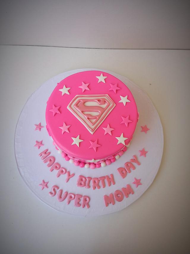 birthday cake for super mom