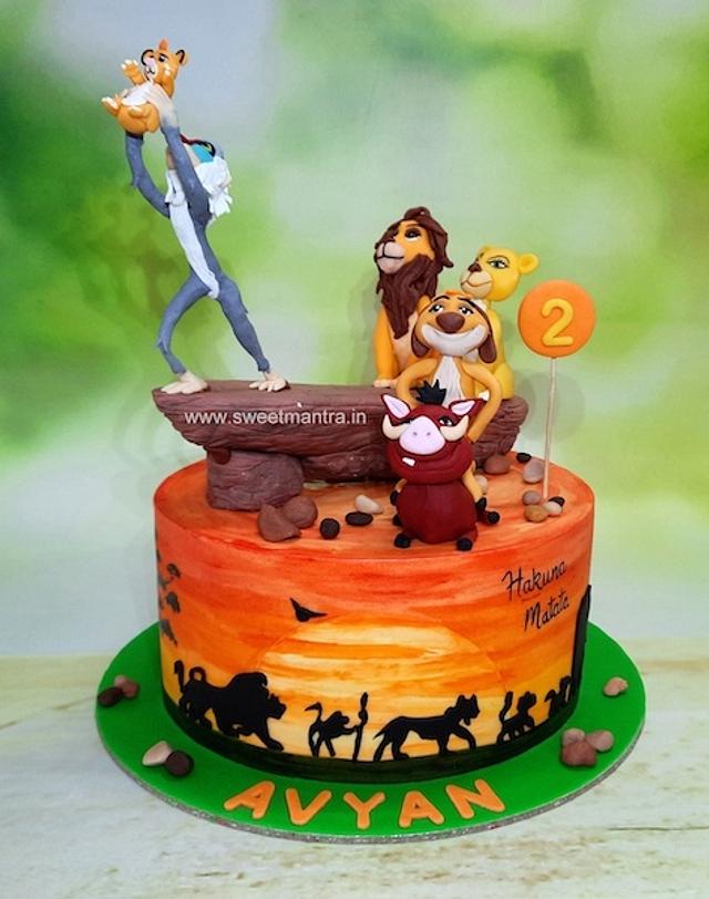 Lion King cake - Decorated Cake by Sweet Mantra - - CakesDecor