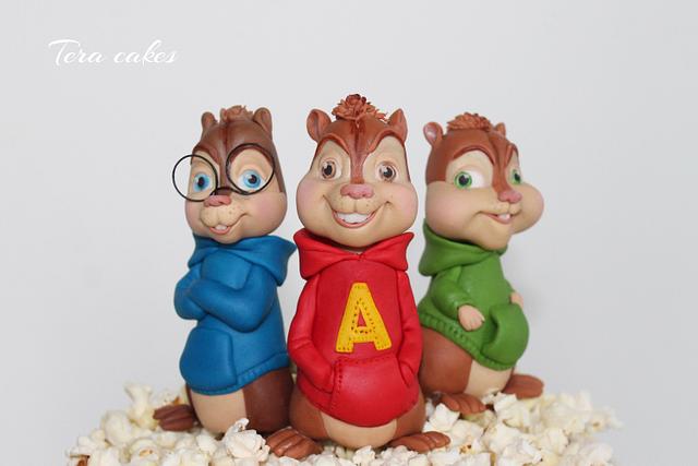 Alvin and the Chipmunks - Decorated Cake by Tera cakes - CakesDecor
