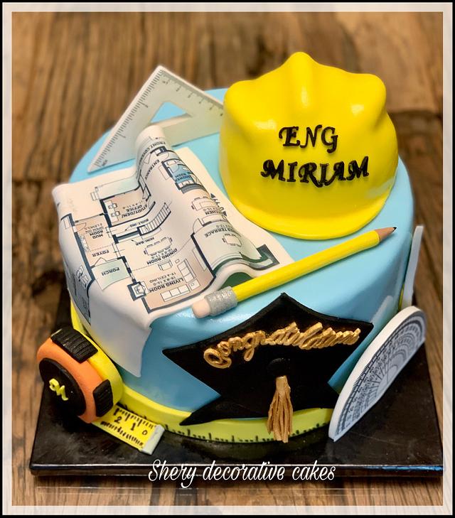 Engineer Graduation cake Cake by Shereen Adel CakesDecor