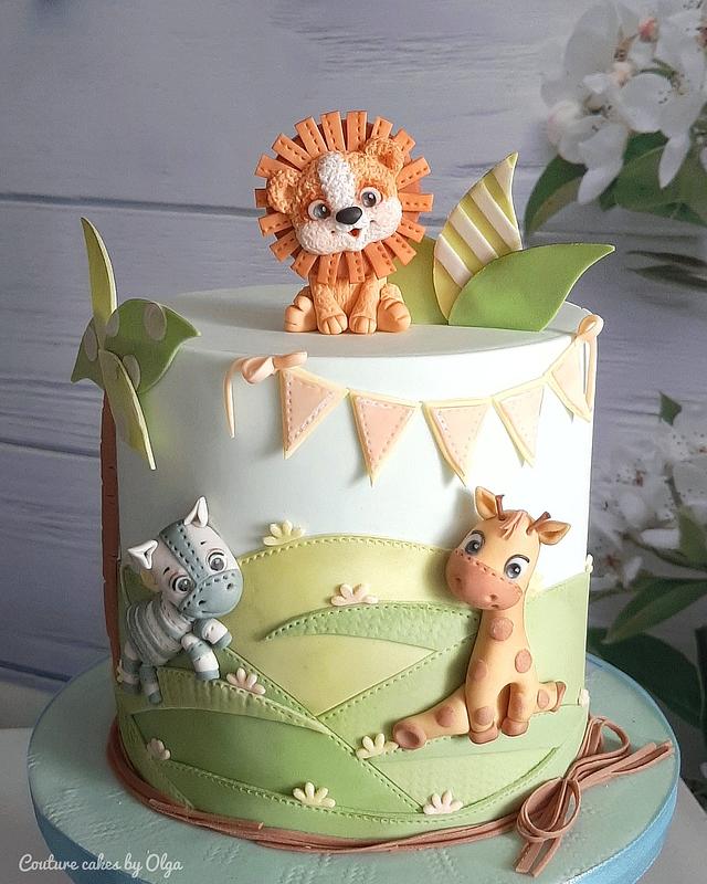 Zoo Animals Cake - The Cakeroom Bakery Shop