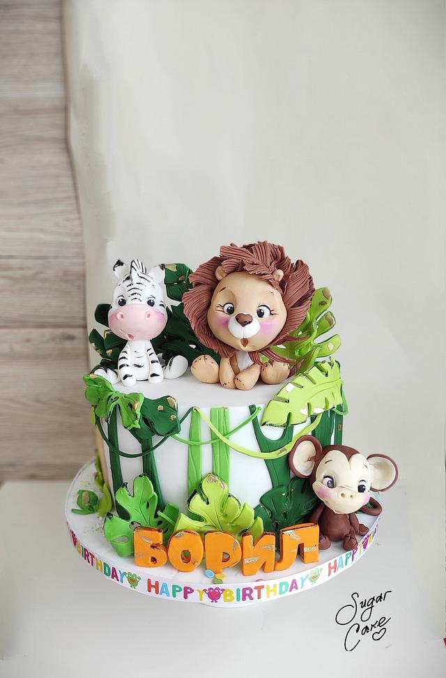 Jungle cake - Decorated Cake by Tanya Shengarova - CakesDecor