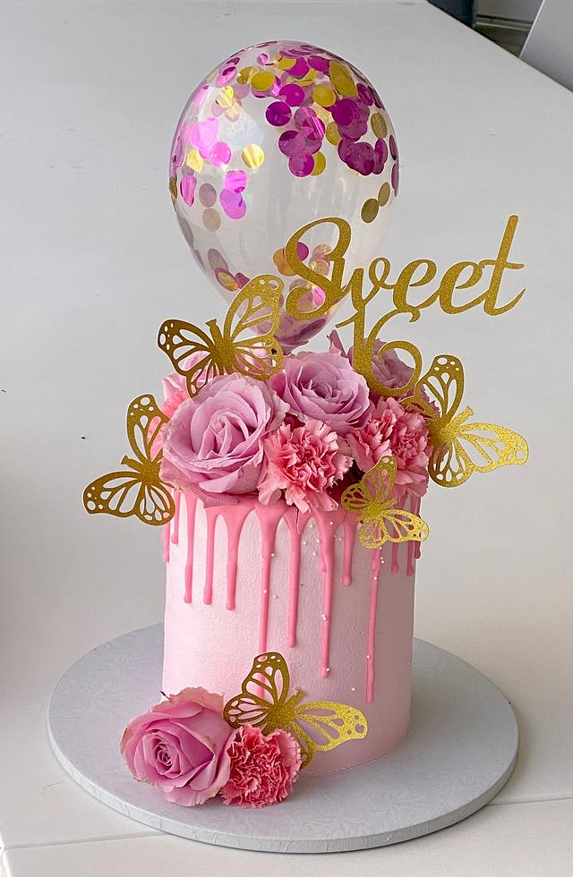 Sweet 16 - Decorated Cake by Rhona - CakesDecor