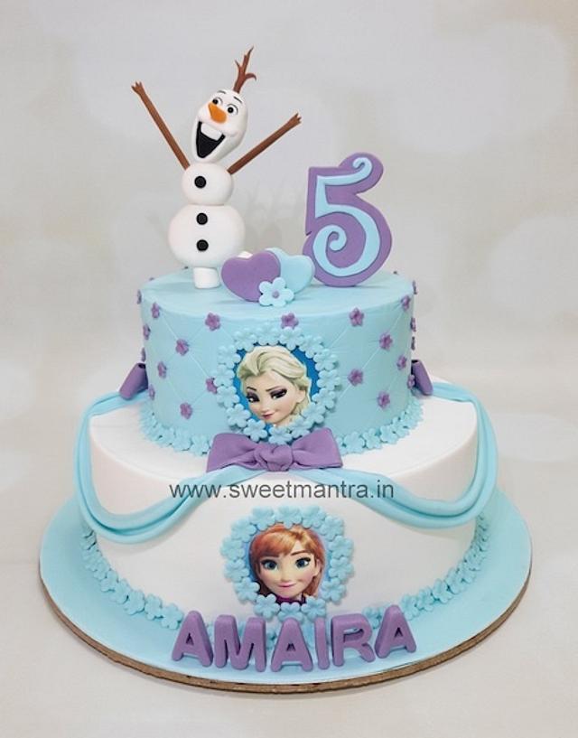 Frozen Cake  Frozen Olaf Birthday Cake  Yummycake
