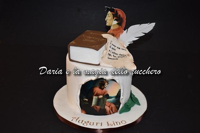 Dante Alighieri cake Decorated Cake by Daria Albanese CakesDecor