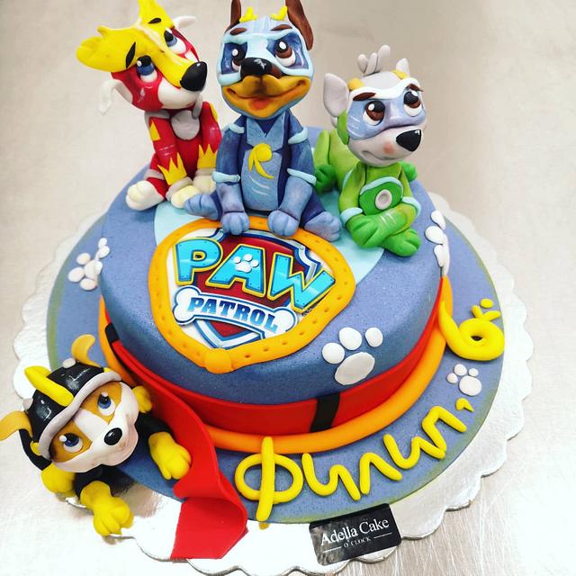 Paw patrol super heroes - Decorated Cake by Martina - CakesDecor