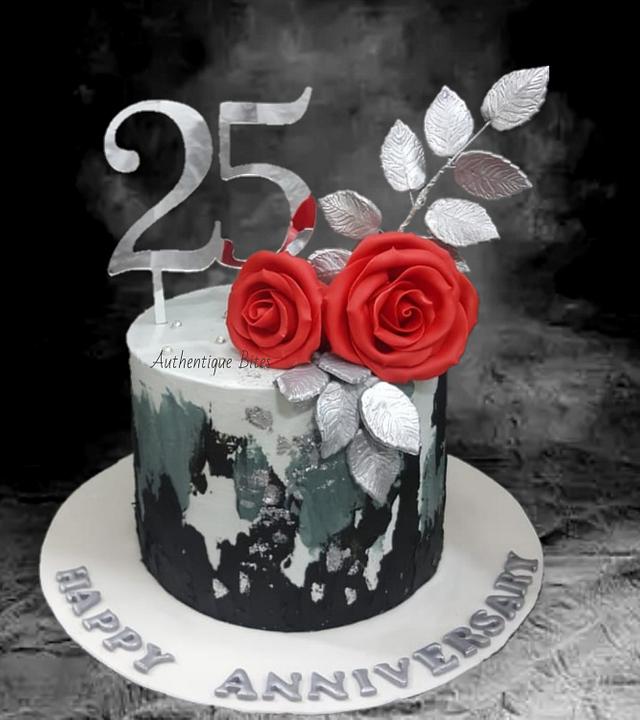 Silver Wedding Anniversary Cake Topper, Acrylic 25th Anniversary Cake  Decoration, Anniversary Cake paddle, Anniversary Gift