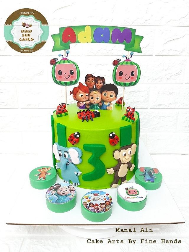 Cocomelon Cake | Boys 1st birthday cake, Birthday cake topper printable,  Baby birthday cakes