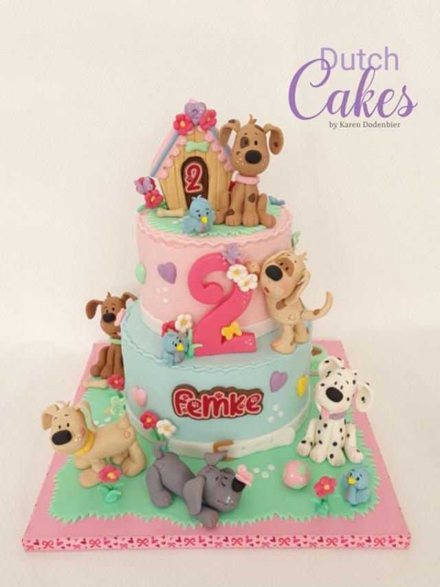 Dog Cake Decorated Cake By Karen Dodenbier CakesDecor   78a6e7081bb347d8b9c82a45e2ae3be2 