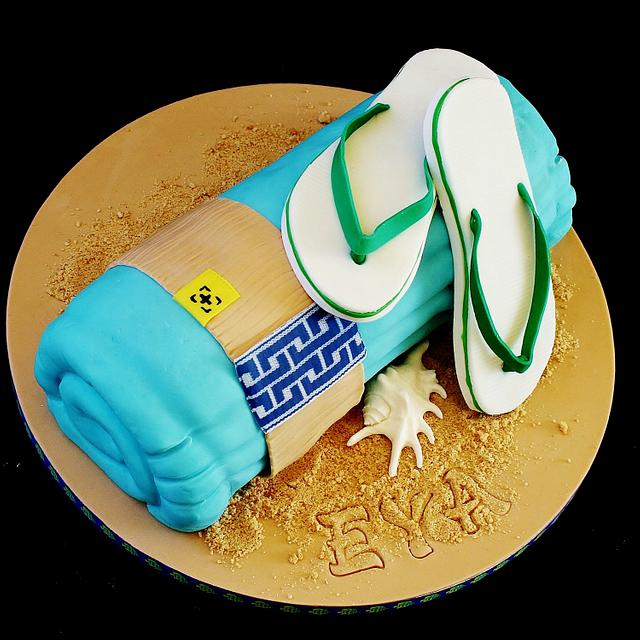 Sunshine Towel Cake – www.nappycakes.ie
