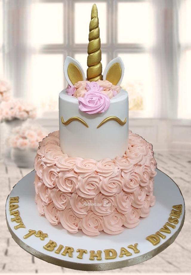 Easy to make Whipped cream rainbow Unicorn cake tutorial/// - YouTube