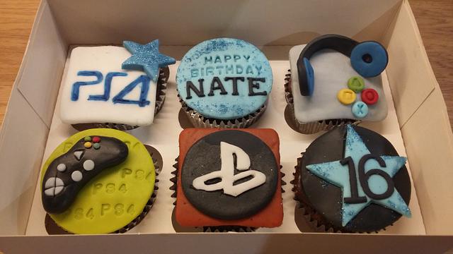 Ps4 cupcakes - Decorated Cake by Karen's Kakery - CakesDecor