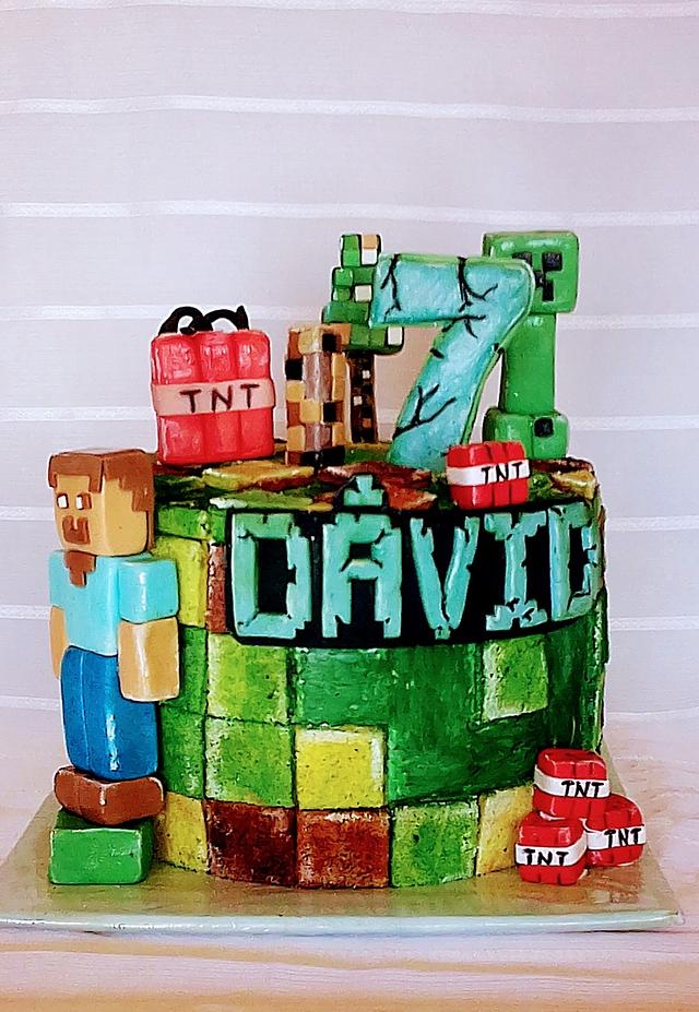 Minecraft Decorated Cake By Desvar Zs CakesDecor   81254fdbd66c47e29885b122a472eb56 