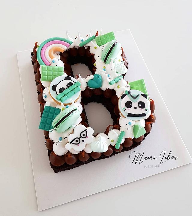 Letter cake - Cake by Maira Liboa - CakesDecor