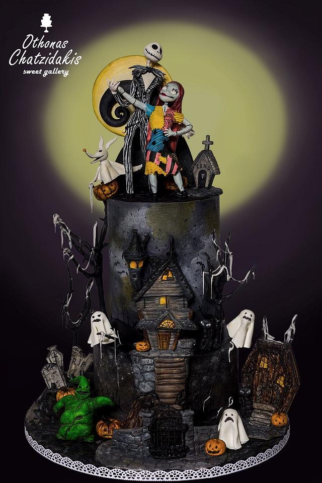 Nightmare before Christmas theme Cake Decorated Cake by CakesDecor