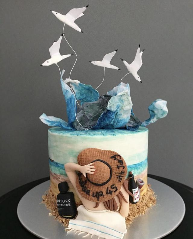 Summer Decorated Cake By Pinar Aran Cakesdecor 