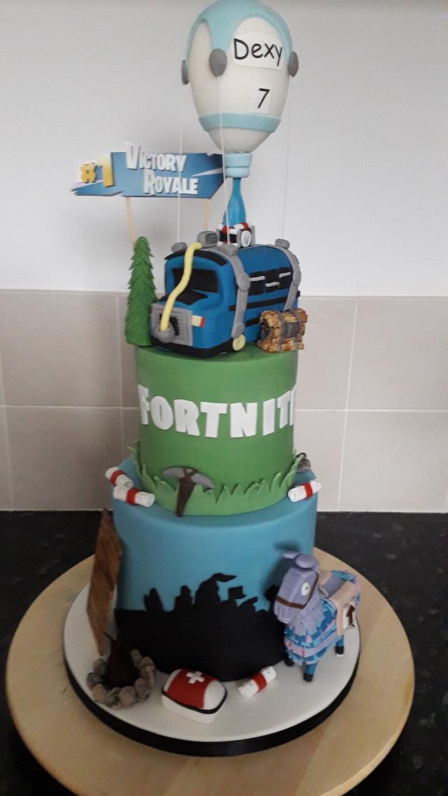 Fortnite cake - cake by Sue - CakesDecor