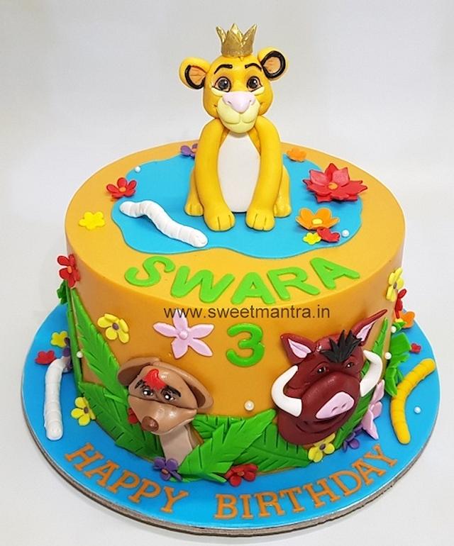 Lion King kids birthday cake - Decorated Cake by Sweet - CakesDecor