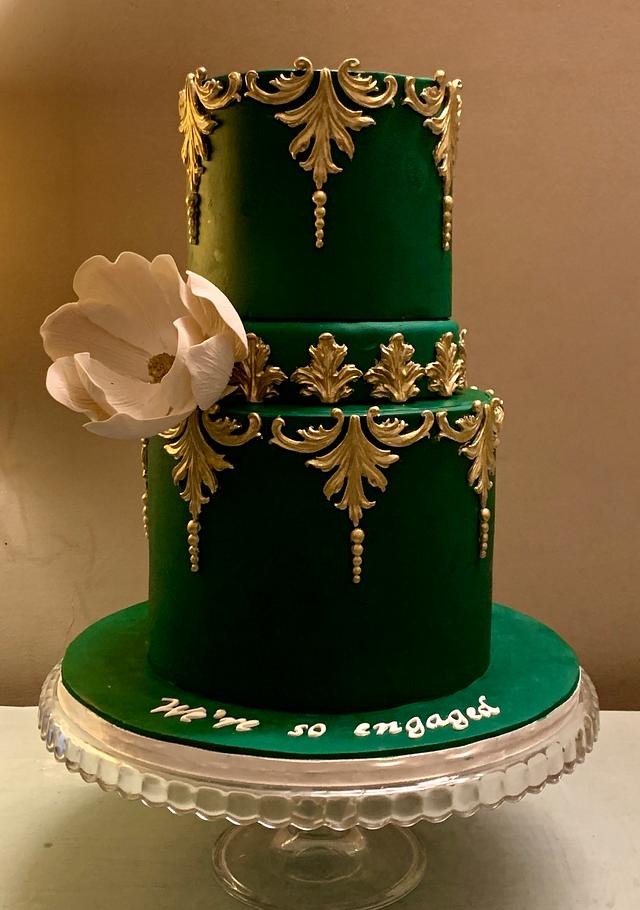 Emerald fantasy Decorated Cake by The Hot Pink Cake CakesDecor