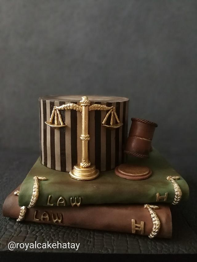 Law cake Decorated Cake by Royalcake CakesDecor