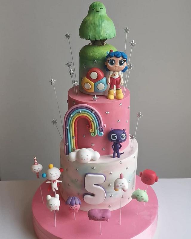 True And Rainbow Kingdom Cake - Decorated Cake By Make & - Cakesdecor