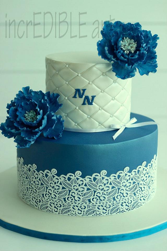 Mon'Amie Cakes - 1 tier wedding cake for a simple civil... | Facebook