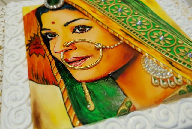 Aishwarya Rai Sketch Cake