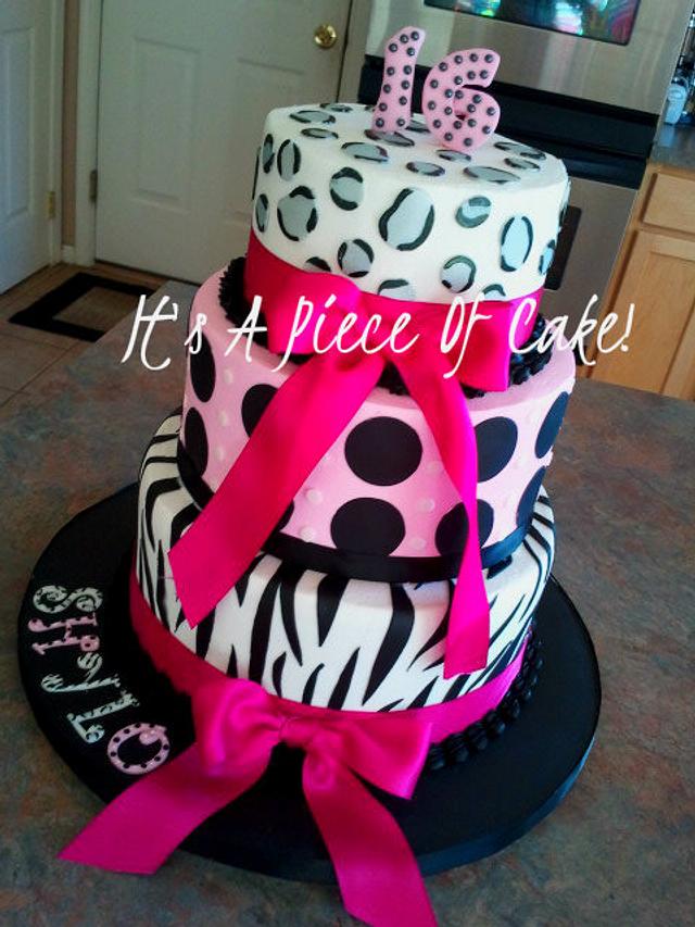 Sweet 16, Buttercream icing - Decorated Cake by Rebecca - CakesDecor