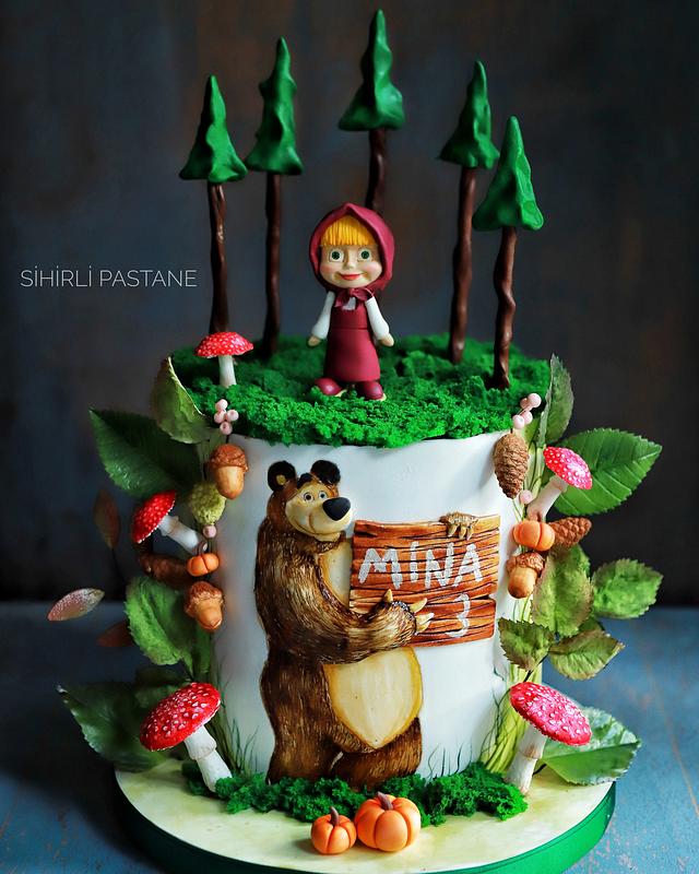 Masha and the Bear Cake - Decorated Cake by Sihirli - CakesDecor