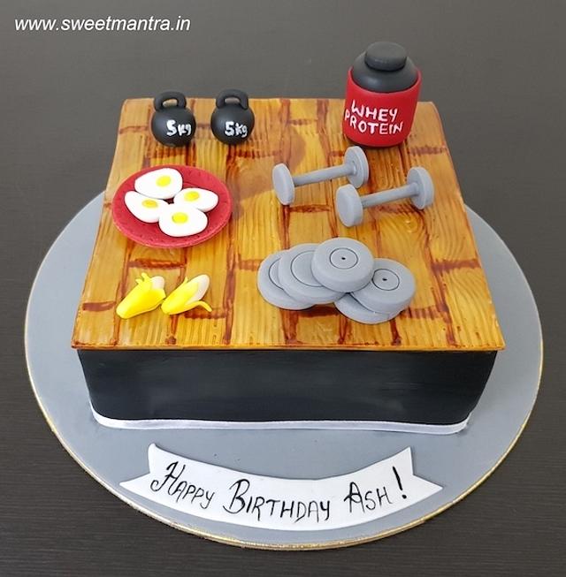 Gym Cake Decorated Cake By Sweet Mantra Custom Theme Cakesdecor