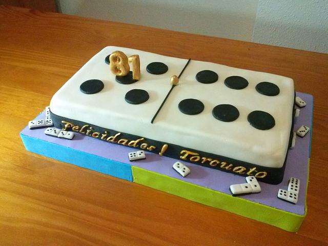 DOMINO CAKE - Decorated Cake by Camelia - CakesDecor