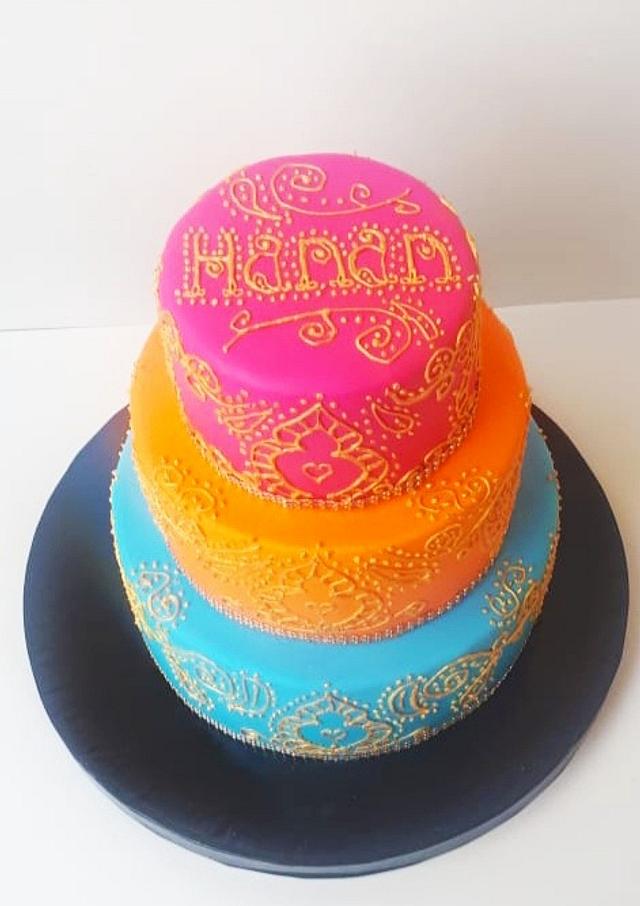 Henna Cake Cake By Maysa Cakesdecor