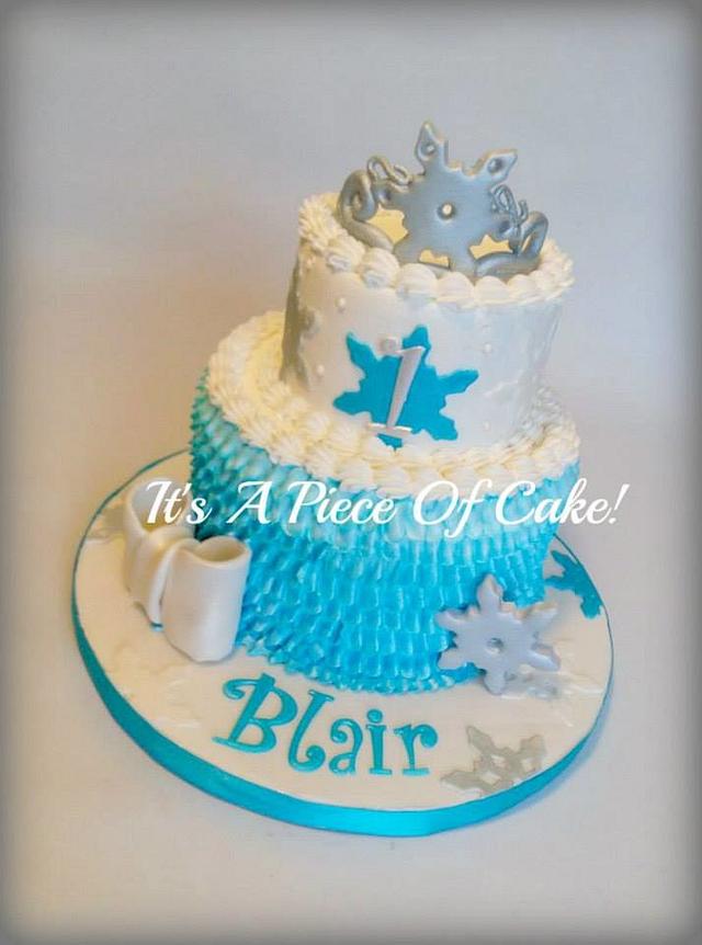 Snow Princess Cake Decorated Cake by Rebecca CakesDecor