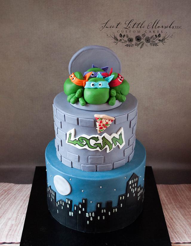 Ninja Turtle Birthday Cake - Decorated Cake by Stephanie - CakesDecor