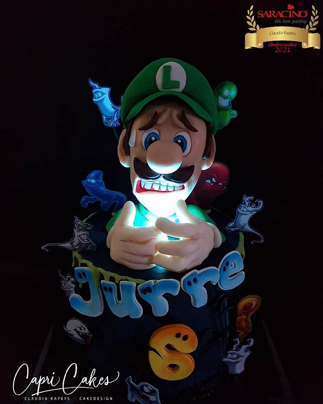 Luigis Mansion Decorated Cake By Claudia Kapers Cakesdecor 0460