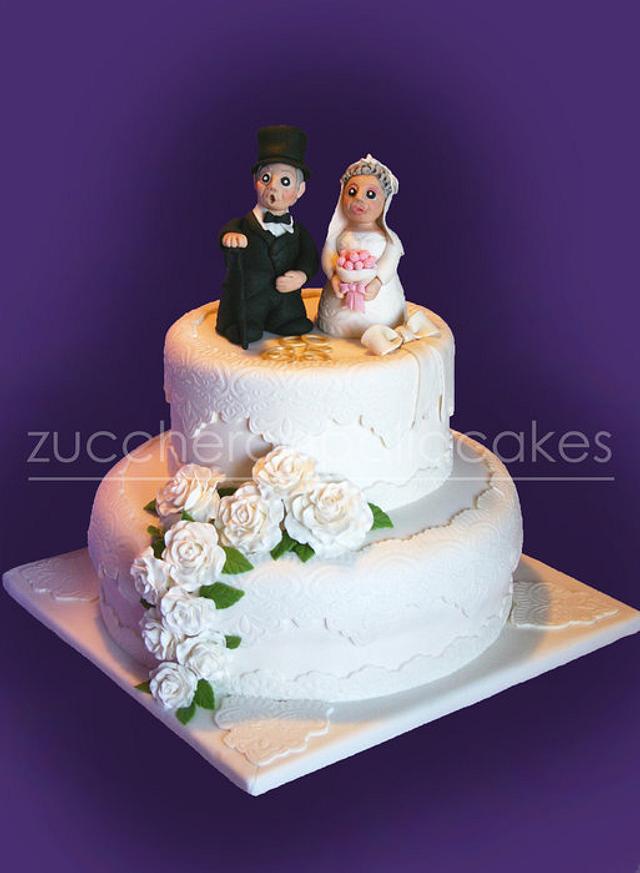Personalized 65th Wedding Anniversary Cake Topper | Zazzle