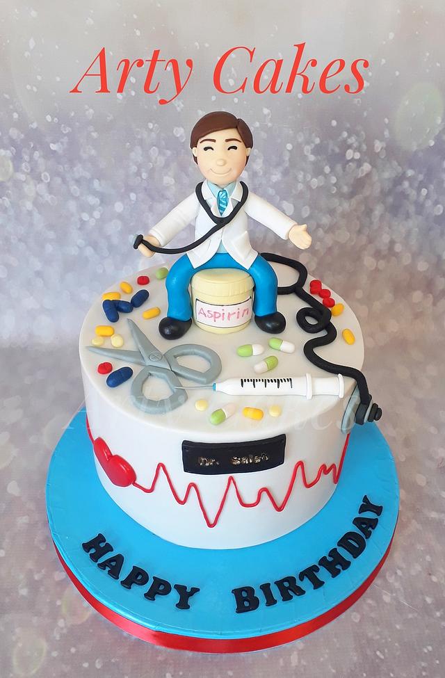 Doctor Theme Birthday Cake - Special Customized Cakes