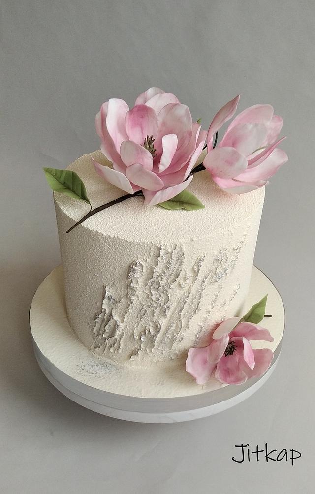 Magnolia Flower Cake Toppers