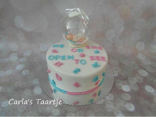 Gender Reveal Cake Cake by Carla CakesDecor