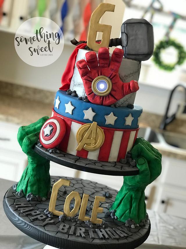 Avengers Cake - Decorated Cake by Something Sweet - CakesDecor