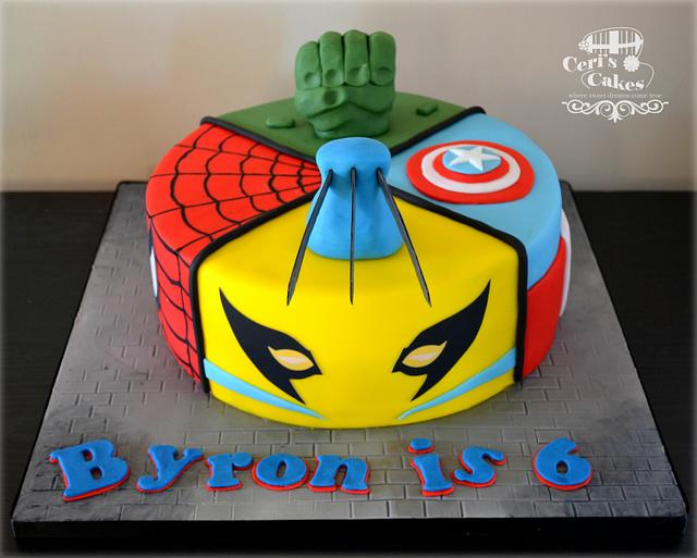 Superhero cake - Decorated Cake by Ceri's Cakes - CakesDecor