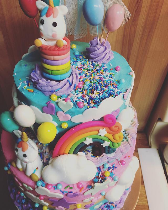 Unicorn and Sprinkles - Cake by Kelly - CakesDecor