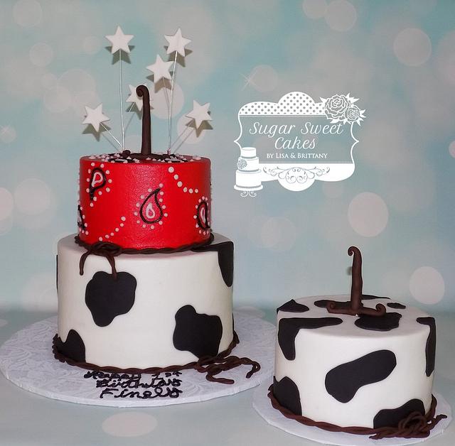 Cowboy 1st Bday - Decorated Cake by Sugar Sweet Cakes - CakesDecor