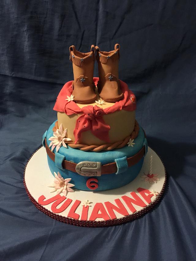 Cowgirl cake - Decorated Cake by Millie - CakesDecor