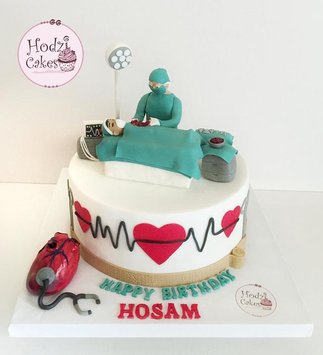 Cardiologist Cake 🩺 - Decorated Cake by Hend Taha-HODZI - CakesDecor